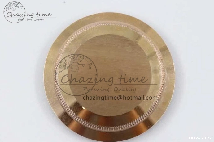 0419 Day Date 40mm RG 904L Steel TWF 1:1 Best Edition Black Crystal Dial on RG Bracelet A MoistureWicking 2349